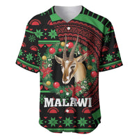 Personalized Malawi Christmas Baseball Jersey Thompson Gazelle - African Pattern - Wonder Print Shop