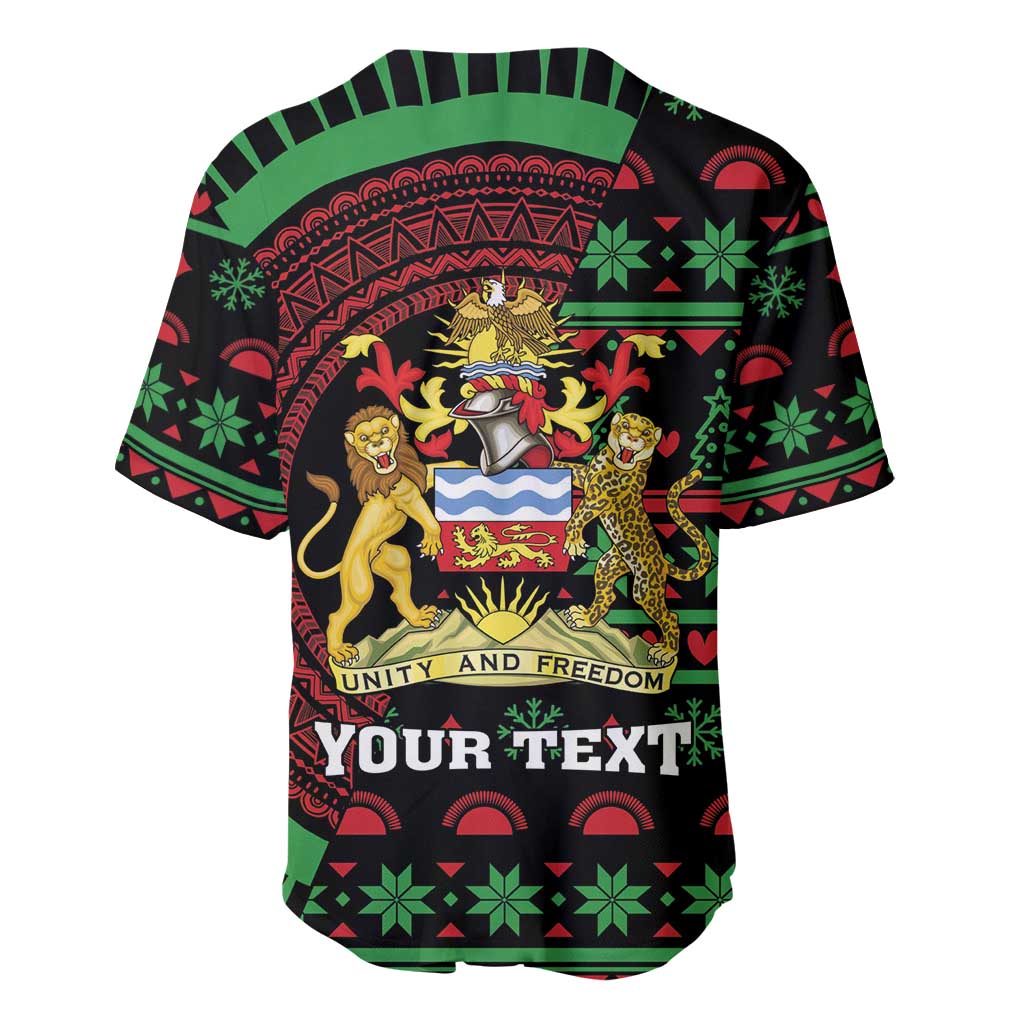 Personalized Malawi Christmas Baseball Jersey Thompson Gazelle - African Pattern - Wonder Print Shop
