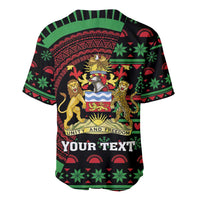 Personalized Malawi Christmas Baseball Jersey Thompson Gazelle - African Pattern - Wonder Print Shop