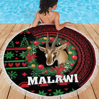 Malawi Christmas Beach Blanket Thompson Gazelle - African Pattern - Wonder Print Shop