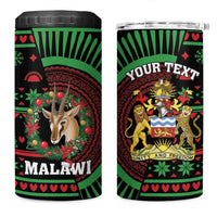 Personalized Malawi Christmas 4 in 1 Can Cooler Tumbler Thompson Gazelle - African Pattern - Wonder Print Shop