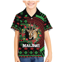 Personalized Malawi Christmas Family Matching Mermaid Dress and Hawaiian Shirt Thompson Gazelle - African Pattern - Wonder Print Shop