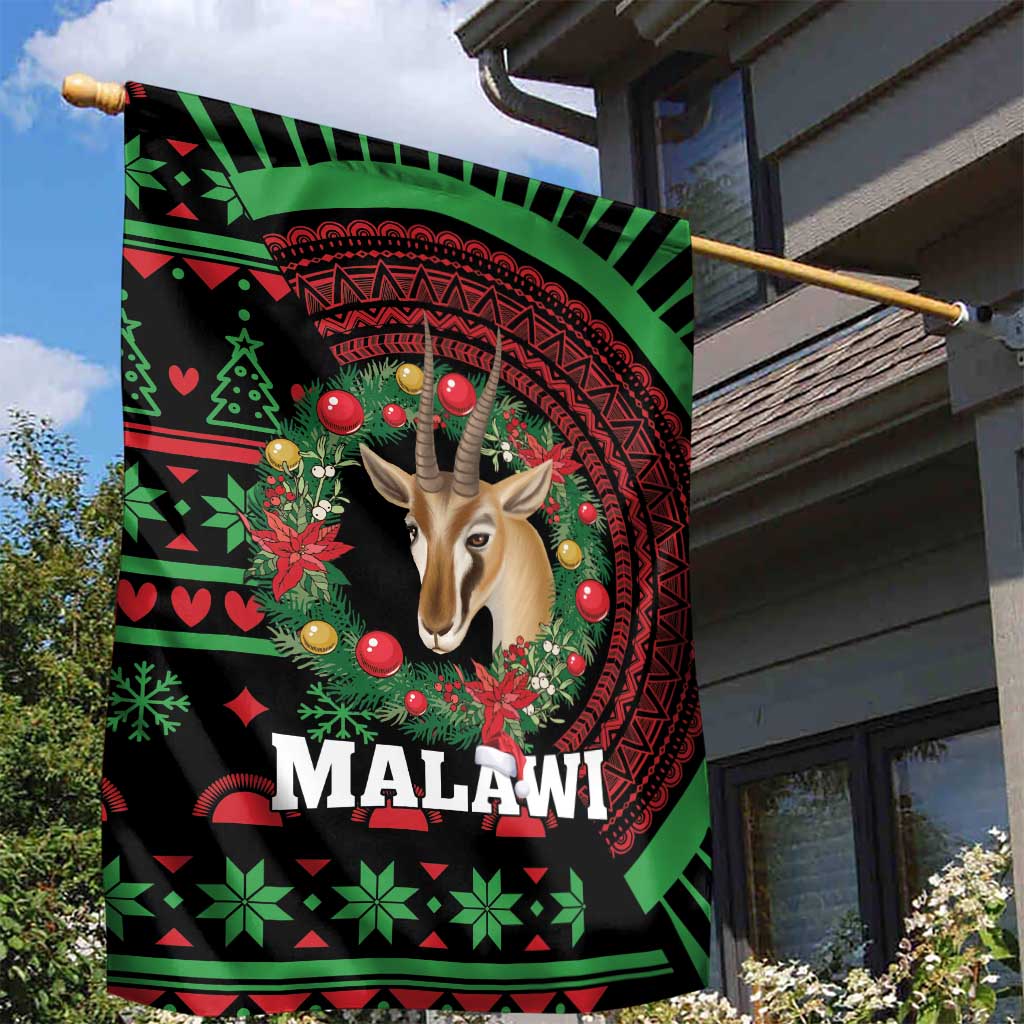 Malawi Christmas Garden Flag Thompson Gazelle - African Pattern - Wonder Print Shop