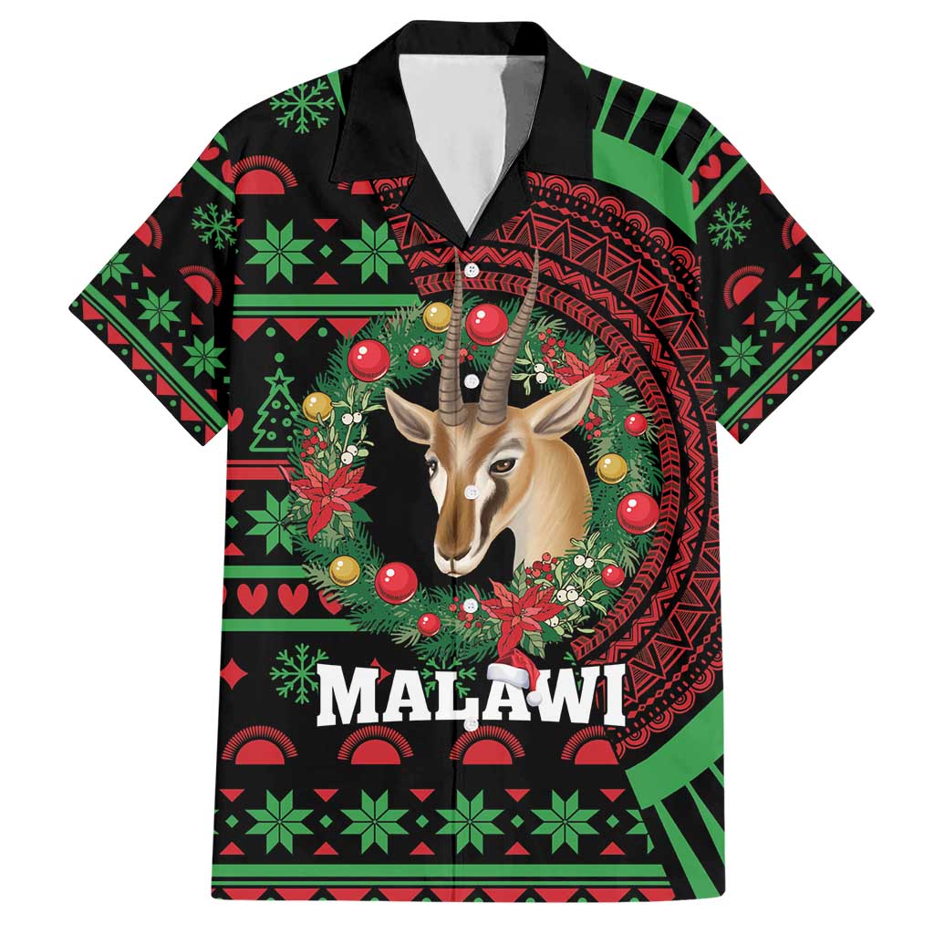 Personalized Malawi Christmas Hawaiian Shirt Thompson Gazelle - African Pattern - Wonder Print Shop