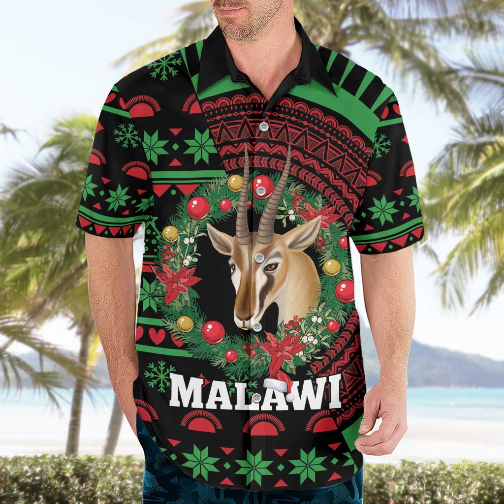 Personalized Malawi Christmas Hawaiian Shirt Thompson Gazelle - African Pattern - Wonder Print Shop