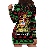 Personalized Malawi Christmas Hoodie Dress Thompson Gazelle - African Pattern - Wonder Print Shop
