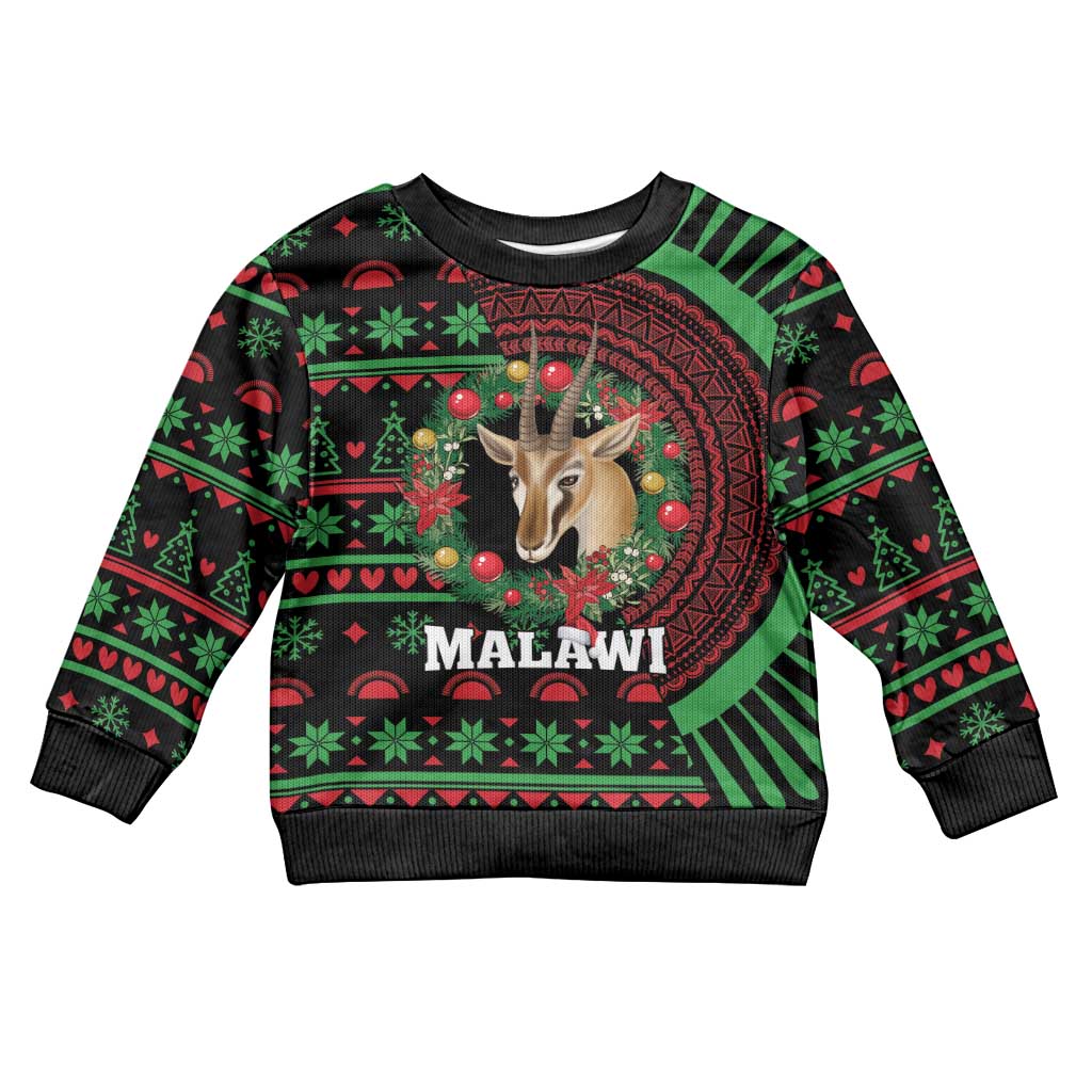 Malawi Christmas Kid Ugly Christmas Sweater Thompson Gazelle - African Pattern - Wonder Print Shop