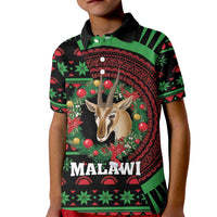 Personalized Malawi Christmas Kid Polo Shirt Thompson Gazelle - African Pattern - Wonder Print Shop