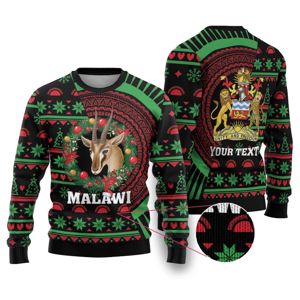 Malawi Christmas Ugly Christmas Sweater Thompson Gazelle - African Pattern - Wonder Print Shop
