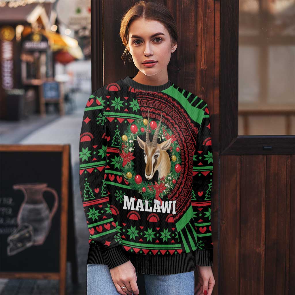 Malawi Christmas Ugly Christmas Sweater Thompson Gazelle - African Pattern - Wonder Print Shop
