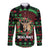 Personalized Malawi Christmas Long Sleeve Button Shirt Thompson Gazelle - African Pattern - Wonder Print Shop