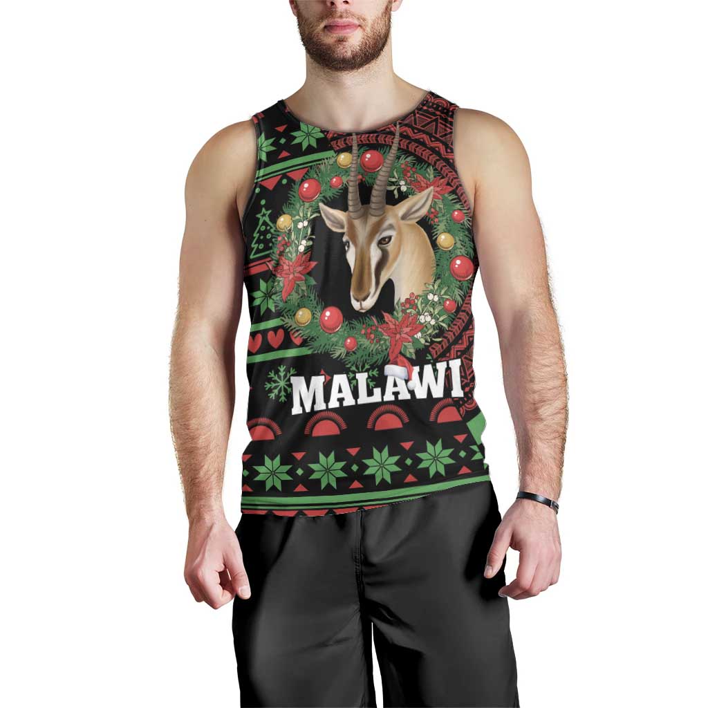 Personalized Malawi Christmas Men Tank Top Thompson Gazelle - African Pattern - Wonder Print Shop