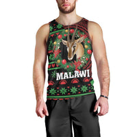 Personalized Malawi Christmas Men Tank Top Thompson Gazelle - African Pattern - Wonder Print Shop