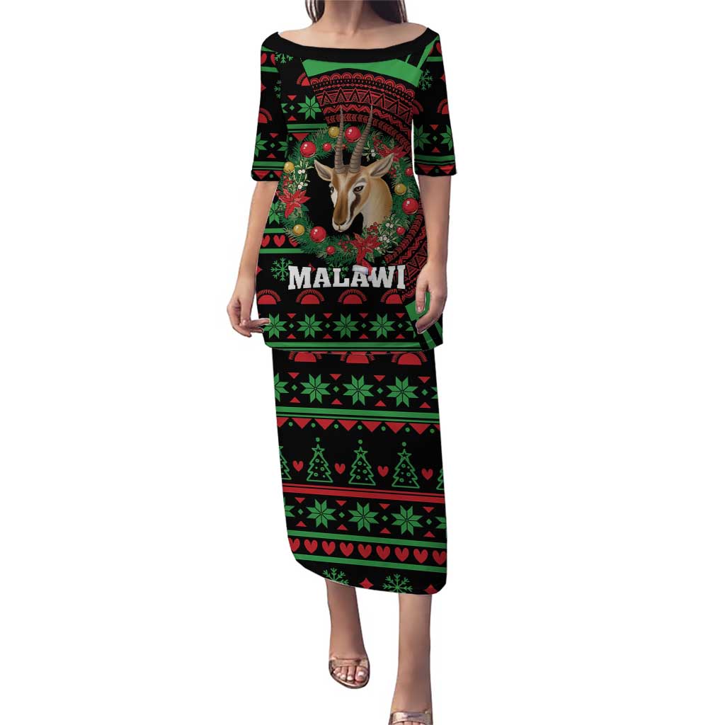 Personalized Malawi Christmas Puletasi Thompson Gazelle - African Pattern - Wonder Print Shop