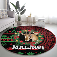 Malawi Christmas Round Carpet Thompson Gazelle - African Pattern