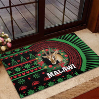 Malawi Christmas Rubber Doormat Thompson Gazelle - African Pattern - Wonder Print Shop