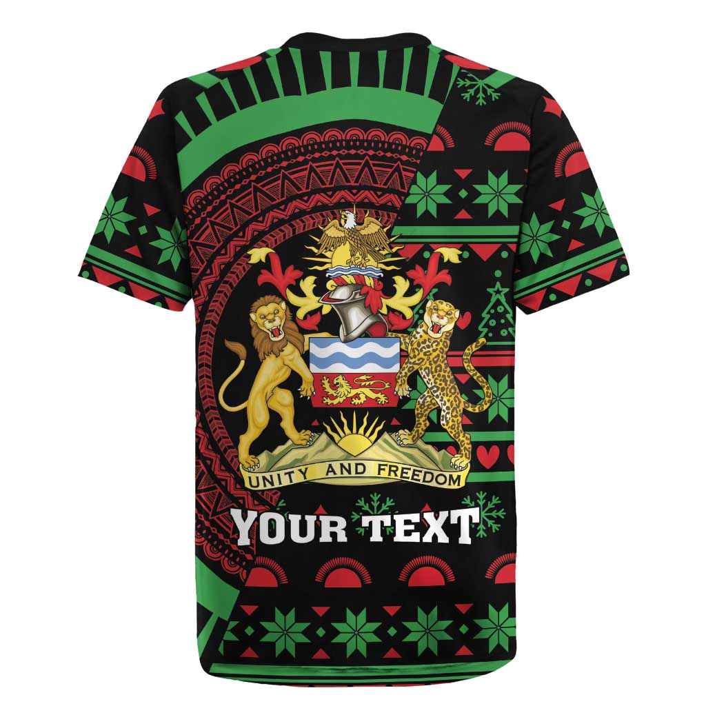 Personalized Malawi Christmas Rugby Jersey Thompson Gazelle - African Pattern - Wonder Print Shop