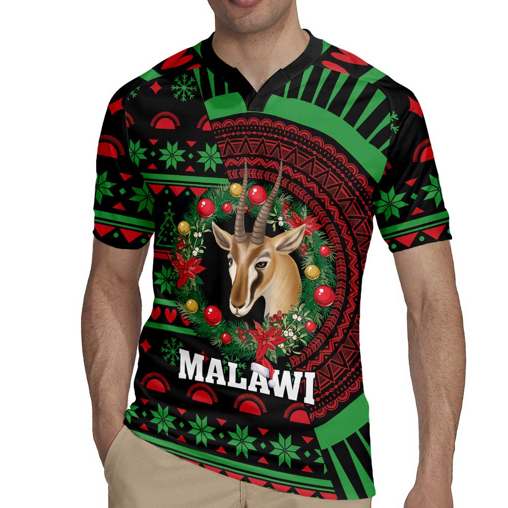 Personalized Malawi Christmas Rugby Jersey Thompson Gazelle - African Pattern - Wonder Print Shop