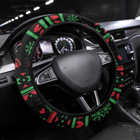 Malawi Christmas Steering Wheel Cover Thompson Gazelle - African Pattern - Wonder Print Shop