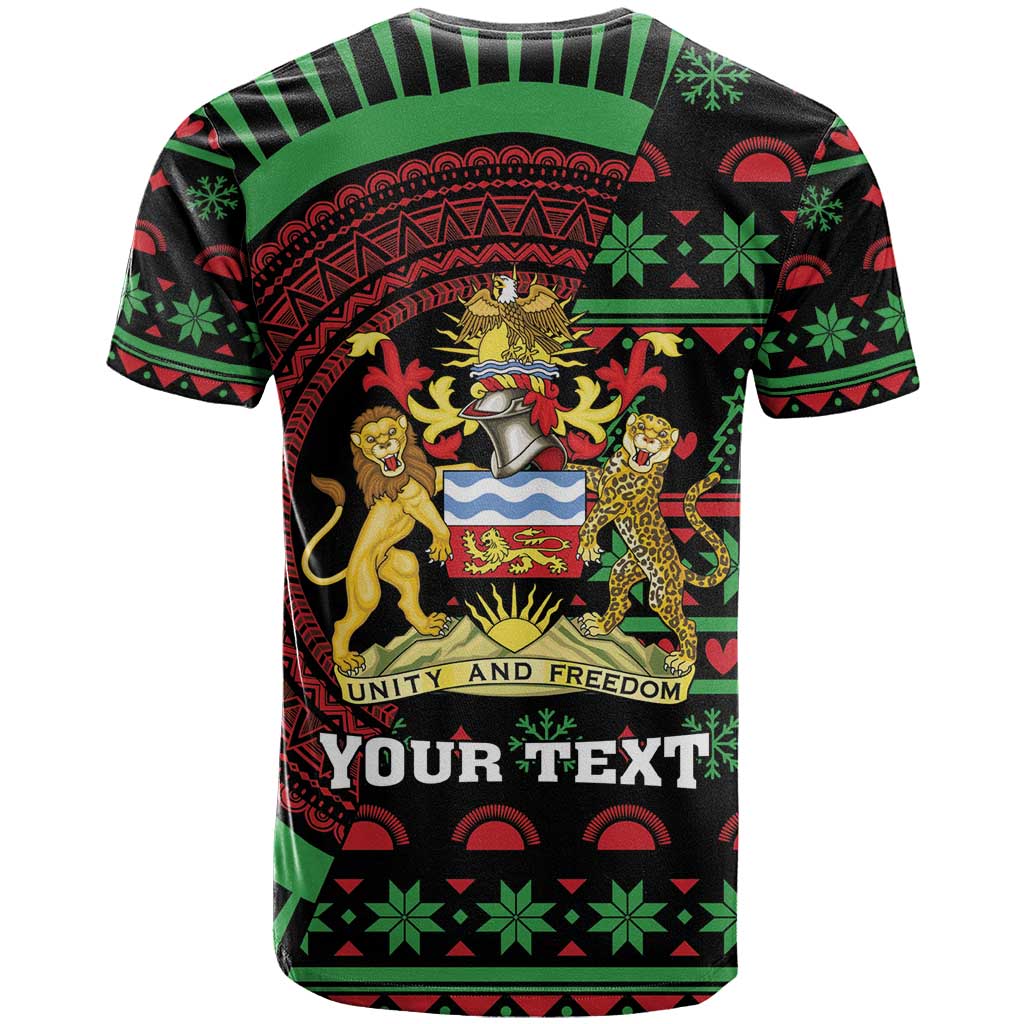 Personalized Malawi Christmas T Shirt Thompson Gazelle - African Pattern - Wonder Print Shop