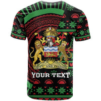 Personalized Malawi Christmas T Shirt Thompson Gazelle - African Pattern - Wonder Print Shop