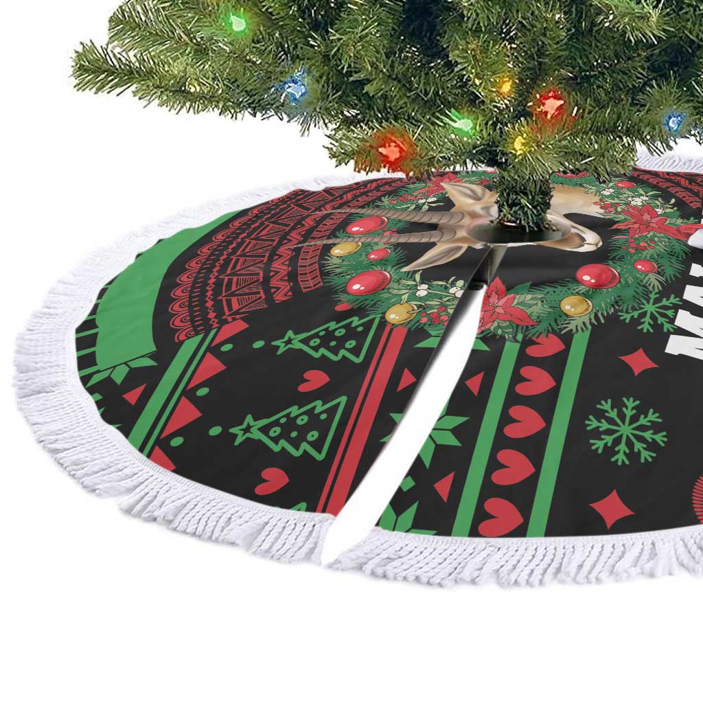 Malawi Christmas Tree Skirt Thompson Gazelle - African Pattern - Wonder Print Shop