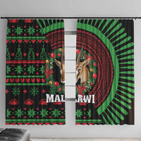 Malawi Christmas Window Curtain Thompson Gazelle - African Pattern - Wonder Print Shop