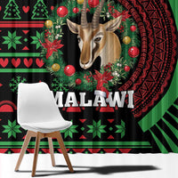 Malawi Christmas Window Curtain Thompson Gazelle - African Pattern - Wonder Print Shop