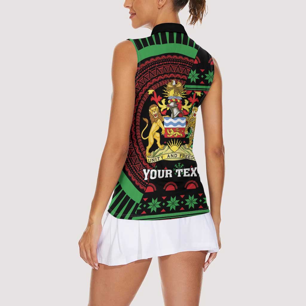 Personalized Malawi Christmas Women Sleeveless Polo Shirt Thompson Gazelle - African Pattern - Wonder Print Shop