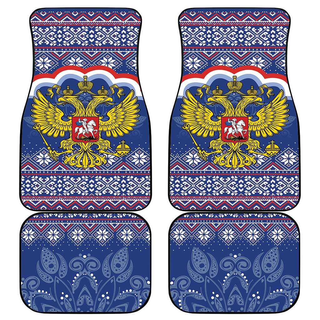 Russia Christmas Car Mats Santa Matryoshka Doll - Wonder Print Shop