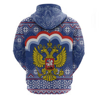 Russia Christmas Hoodie Santa Matryoshka Doll - Wonder Print Shop