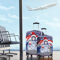 Russia Christmas Luggage Cover Santa Matryoshka Doll - Wonder Print Shop