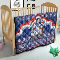 Russia Christmas Quilt Santa Matryoshka Doll - Wonder Print Shop