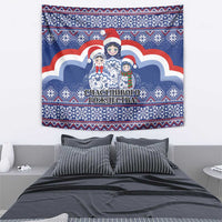 Russia Christmas Tapestry Santa Matryoshka Doll - Wonder Print Shop