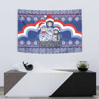 Russia Christmas Tapestry Santa Matryoshka Doll - Wonder Print Shop