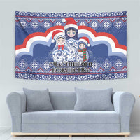 Russia Christmas Tapestry Santa Matryoshka Doll - Wonder Print Shop