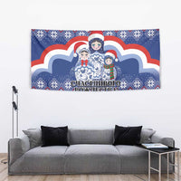 Russia Christmas Tapestry Santa Matryoshka Doll - Wonder Print Shop