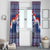 Russia Christmas Window Curtain Santa Matryoshka Doll - Wonder Print Shop