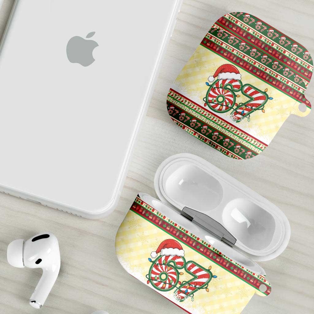 67 Six Seven Funny Meme Christmas AirPods Case Funny Xmas - Wonder Print Shop