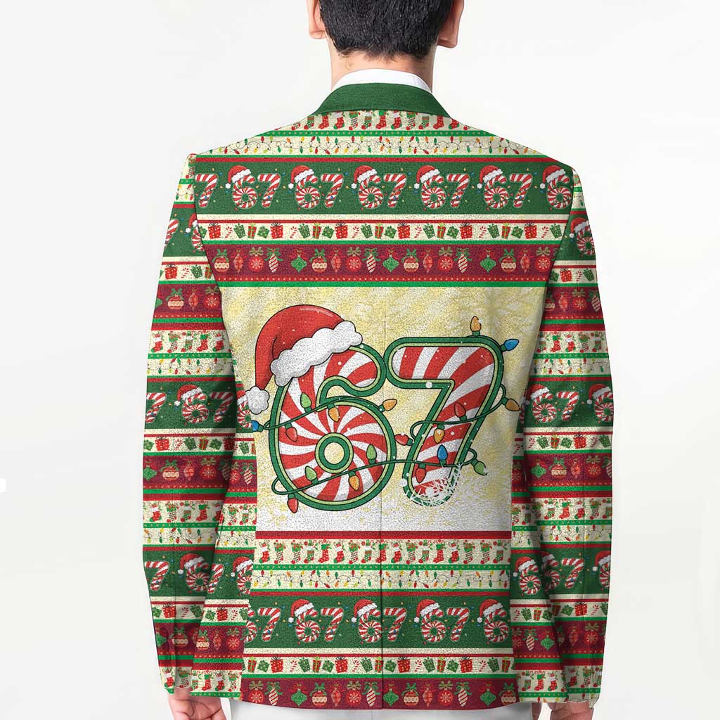 67 Six Seven Funny Meme Christmas Blazer Funny Xmas - Wonder Print Shop