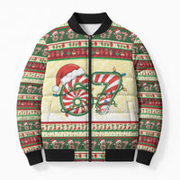 67 Six Seven Funny Meme Christmas Bomber Puffer Jacket Funny Xmas - Wonder Print Shop