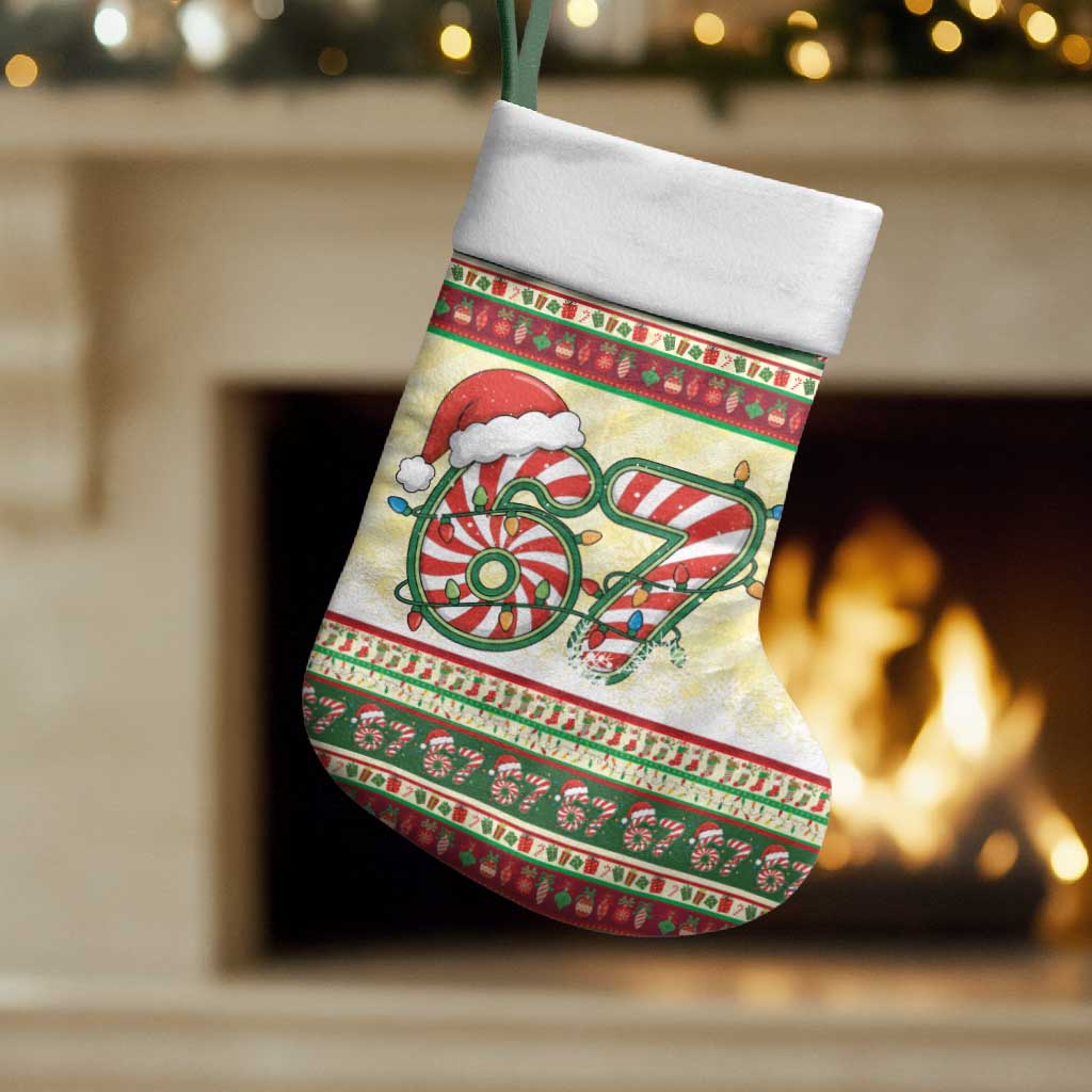 67 Six Seven Funny Meme Christmas Stocking Funny Xmas - Wonder Print Shop