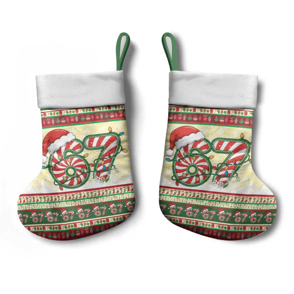 67 Six Seven Funny Meme Christmas Stocking Funny Xmas - Wonder Print Shop