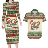 67 Six Seven Funny Meme Christmas Couples Matching Long Sleeve Bodycon Dress and Hawaiian Shirt Funny Xmas - Wonder Print Shop