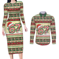 67 Six Seven Funny Meme Christmas Couples Matching Long Sleeve Bodycon Dress and Long Sleeve Button Shirt Funny Xmas - Wonder Print Shop