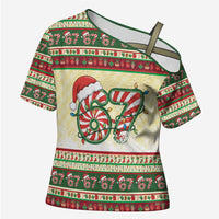 67 Six Seven Funny Meme Christmas Cross Shoulder Shirt Funny Xmas - Wonder Print Shop