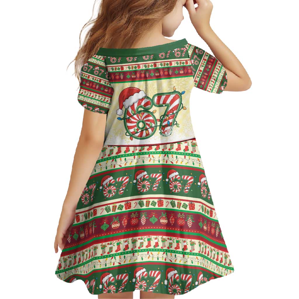 67 Six Seven Funny Meme Christmas Family Matching Mermaid Dress and Hawaiian Shirt Funny Xmas - Wonder Print Shop