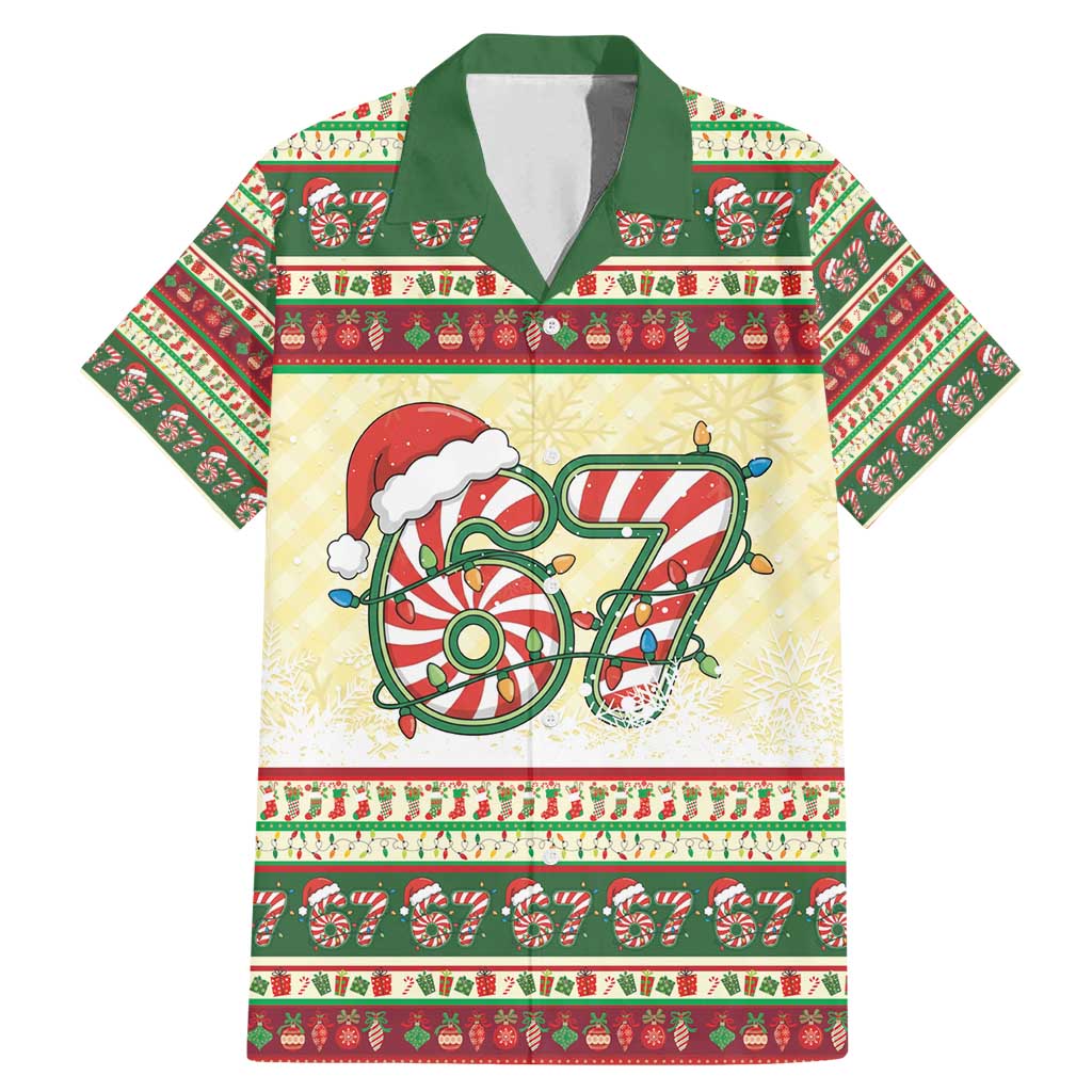 67 Six Seven Funny Meme Christmas Family Matching Mermaid Dress and Hawaiian Shirt Funny Xmas - Wonder Print Shop