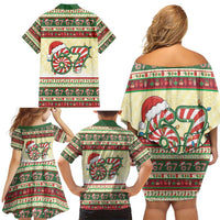 67 Six Seven Funny Meme Christmas Family Matching Off Shoulder Short Dress and Hawaiian Shirt Funny Xmas - Wonder Print Shop