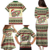 67 Six Seven Funny Meme Christmas Family Matching Puletasi and Hawaiian Shirt Funny Xmas - Wonder Print Shop
